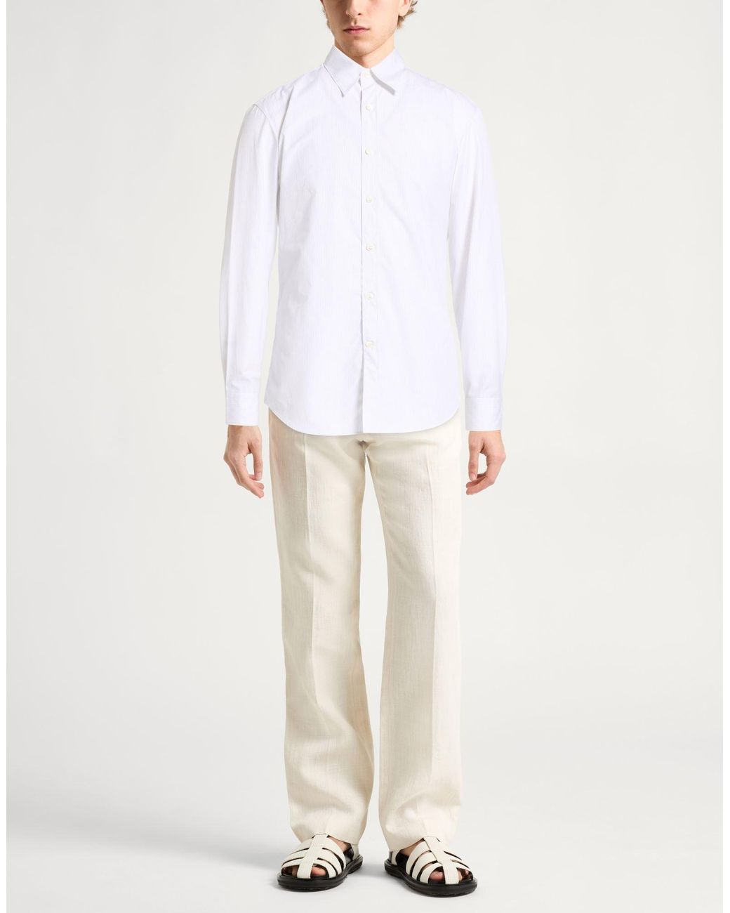 Ferragamo White Shirt Cotton for men
