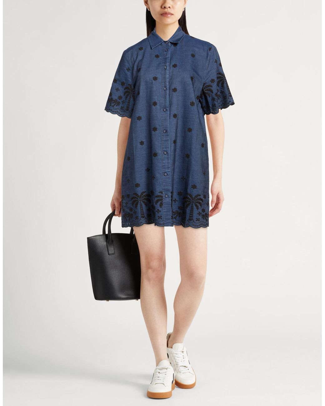 Mc2 Saint Barth Blue Mini Dress