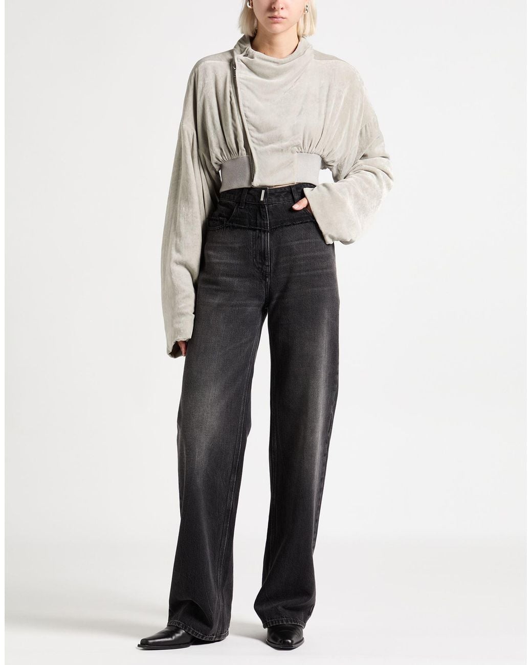 Rick Owens White Jacket Viscose, Silk