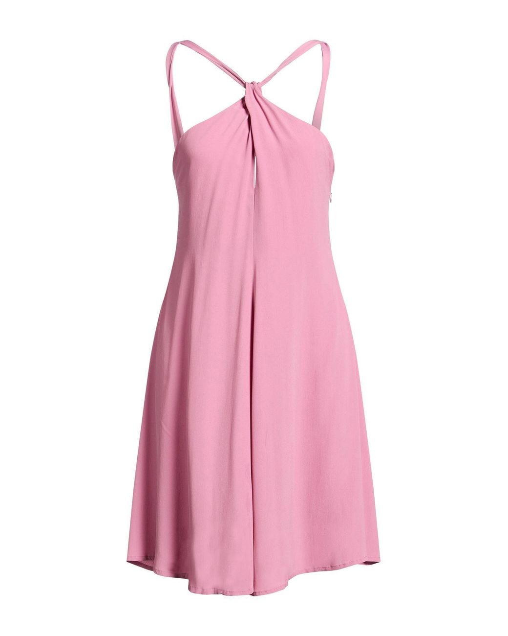 Grifoni Pink Mini Dress Acetate, Silk