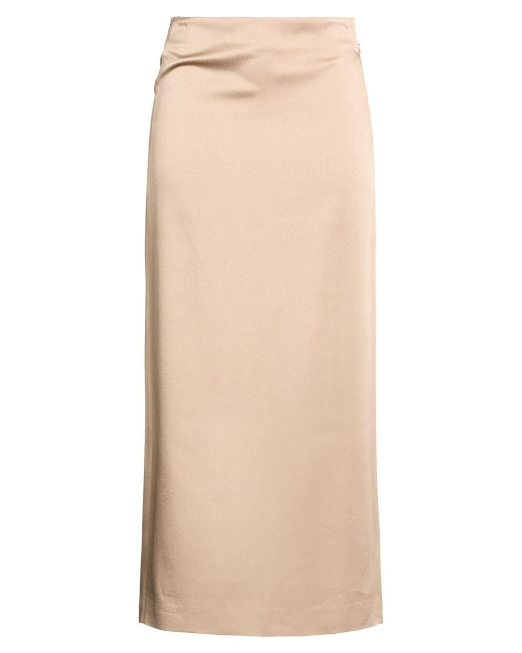 Brunello Cucinelli Natural Light Maxi Skirt Acetate, Viscose