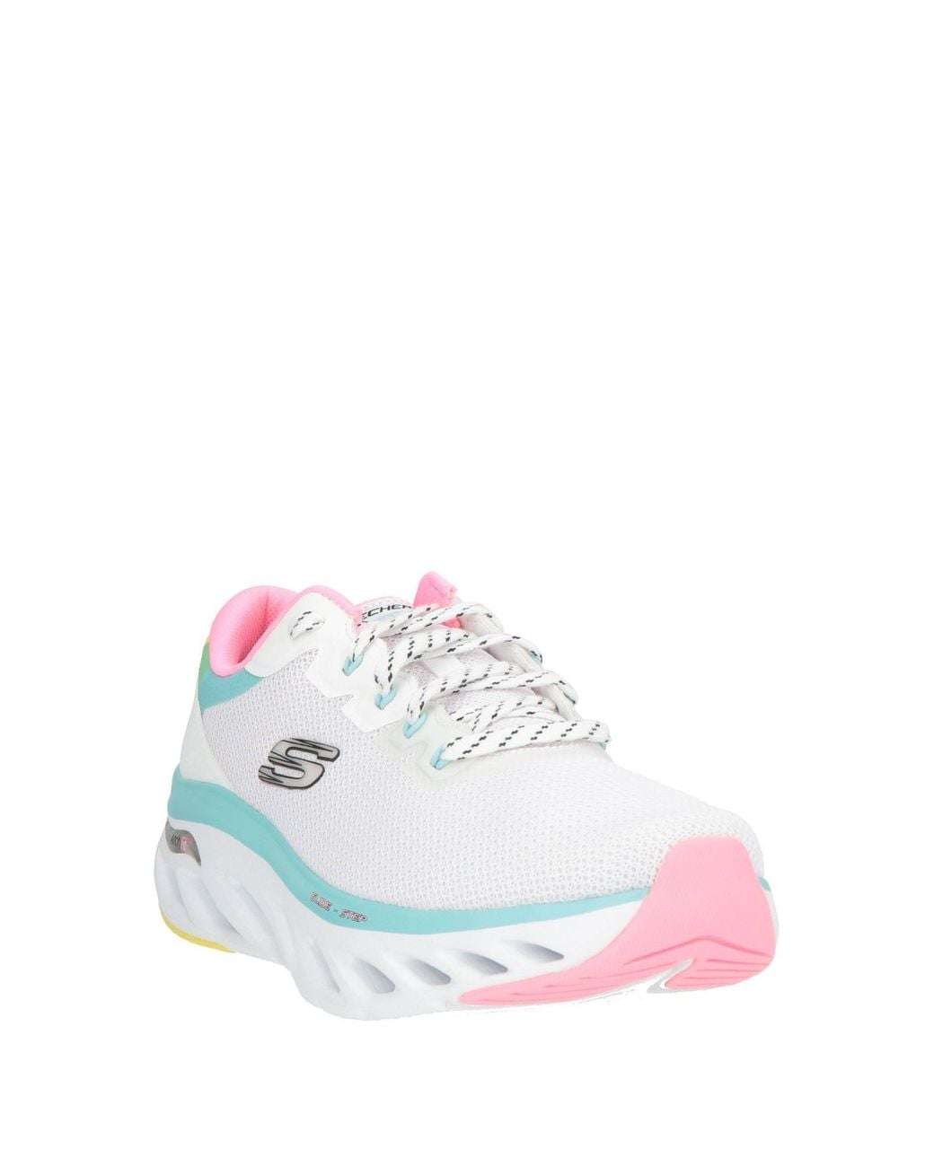 Skechers White Sneakers Textile Fibers