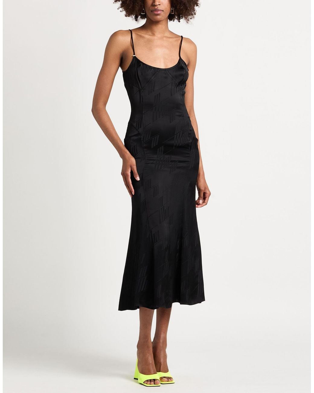 The Attico Black Maxi Dress Viscose