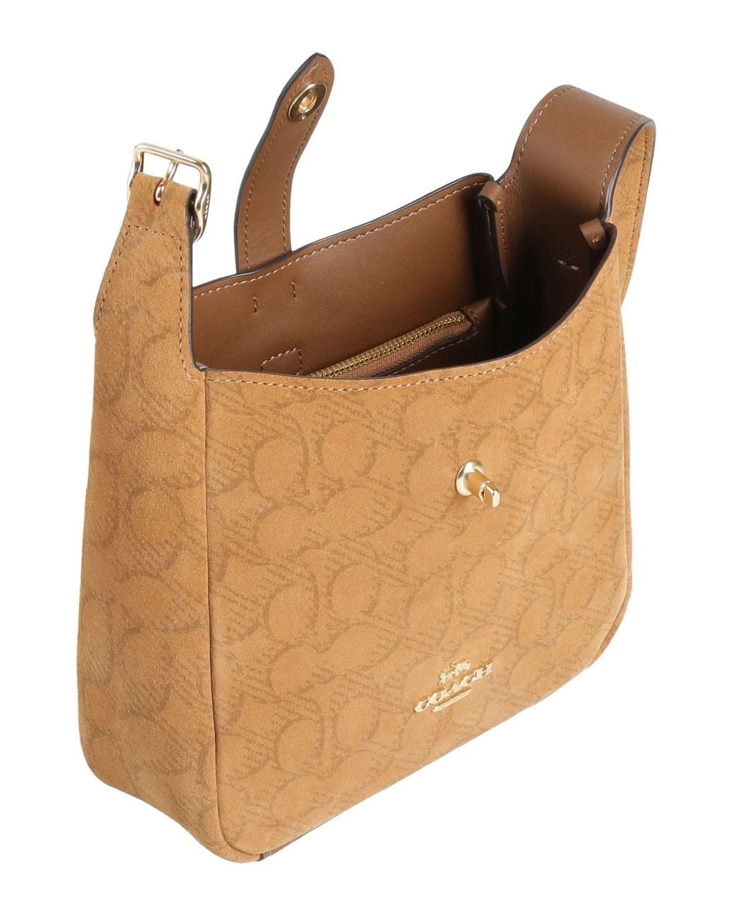 COACH Brown Cross-Body Bag Leather