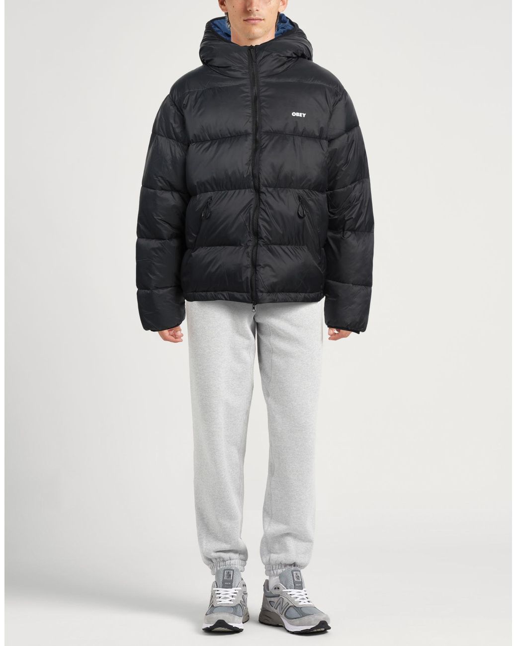 Obey Black Puffer for men