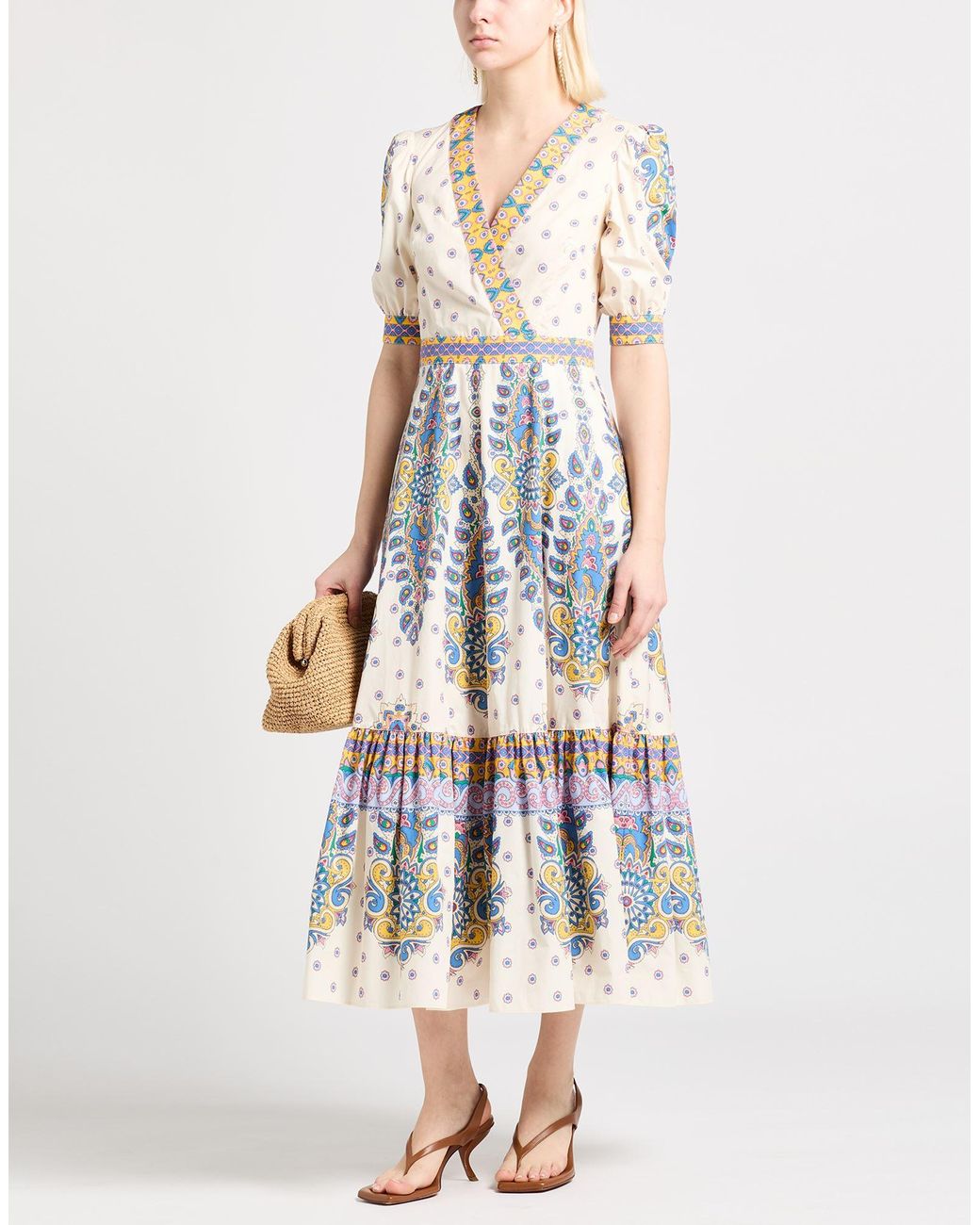 Etro White Maxi Dress Cotton