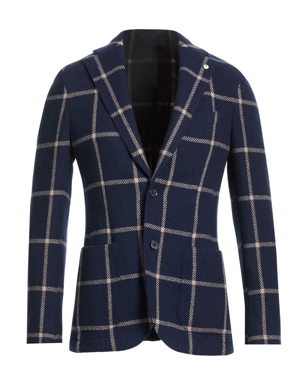 L.b.m. 1911 Blue Blazer Virgin Wool, Polyamide for men