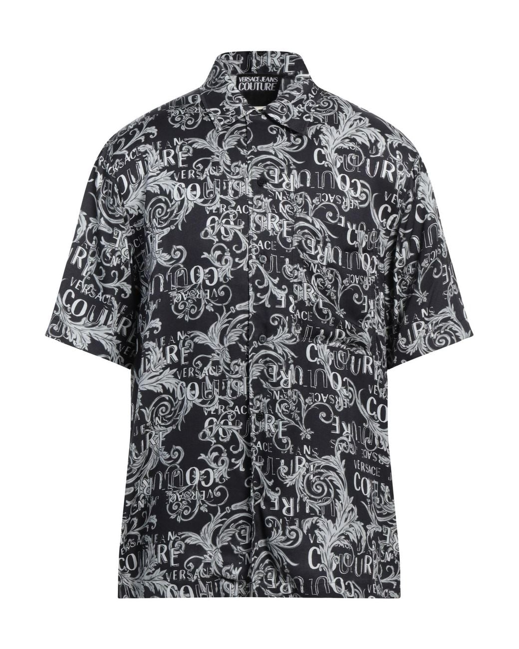 Versace Jeans Couture Gray Shirt Viscose for men