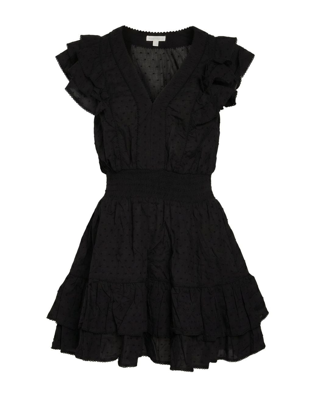 Poupette Black Mini Dress Cotton