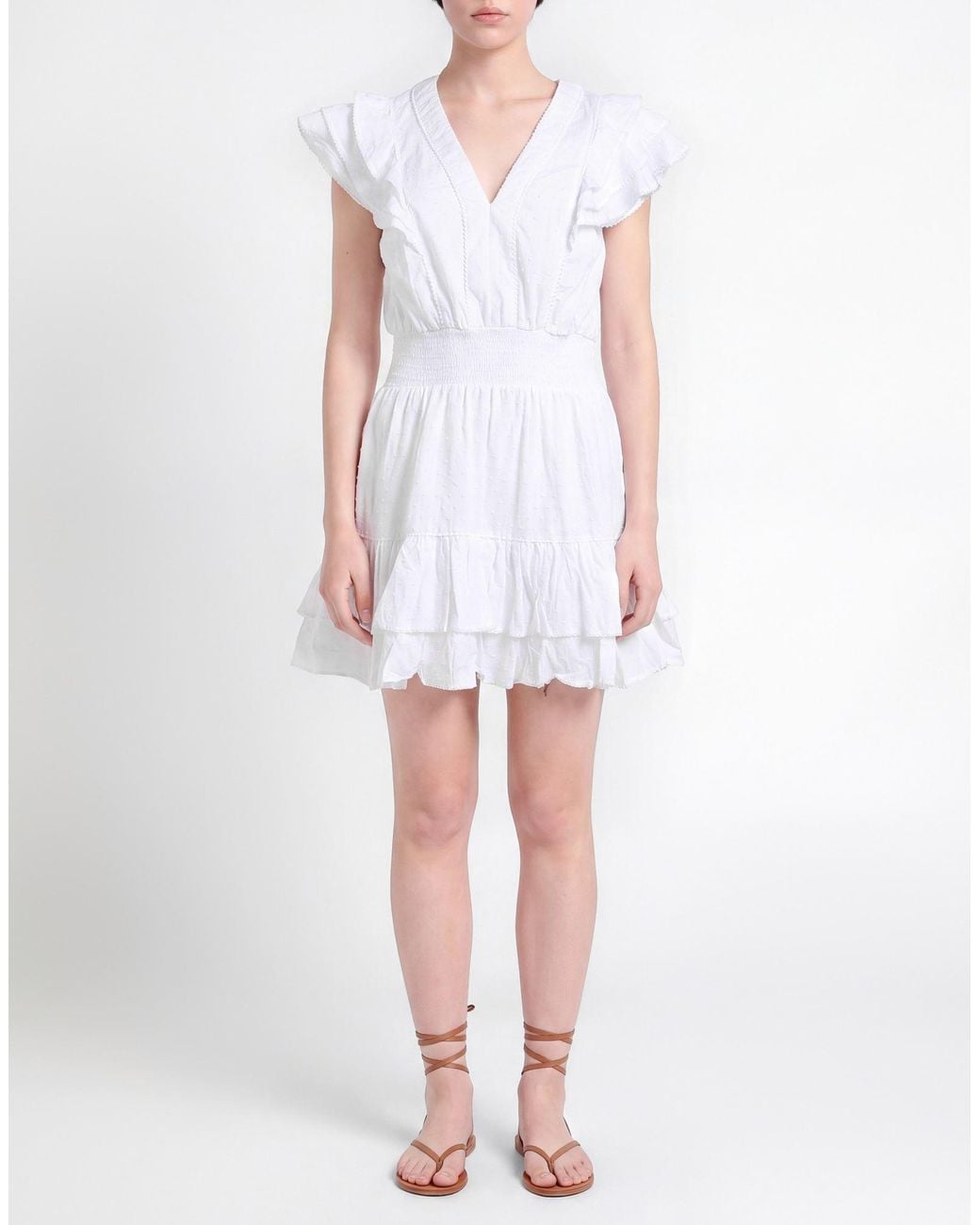 Poupette White Mini Dress Cotton