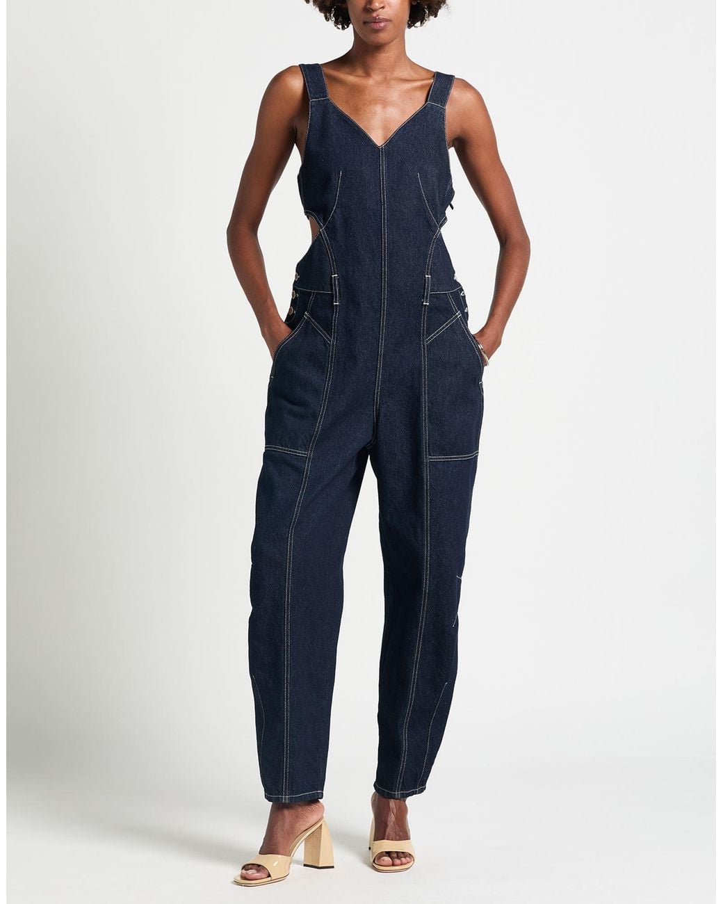 Alberta Ferretti Blue Jumpsuits