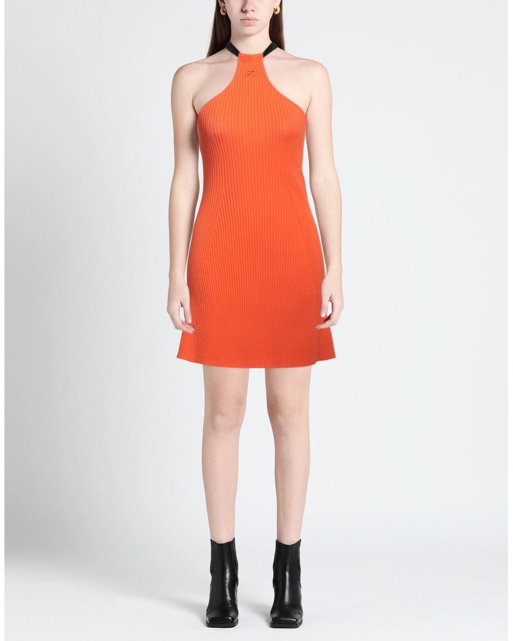 Courreges Orange Mini Dress
