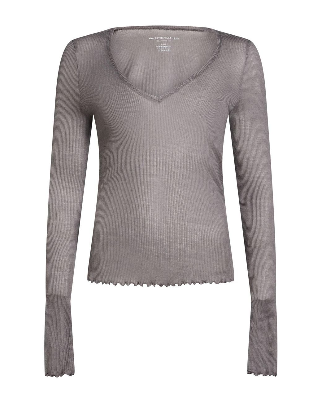 Majestic Filatures Gray T-Shirt