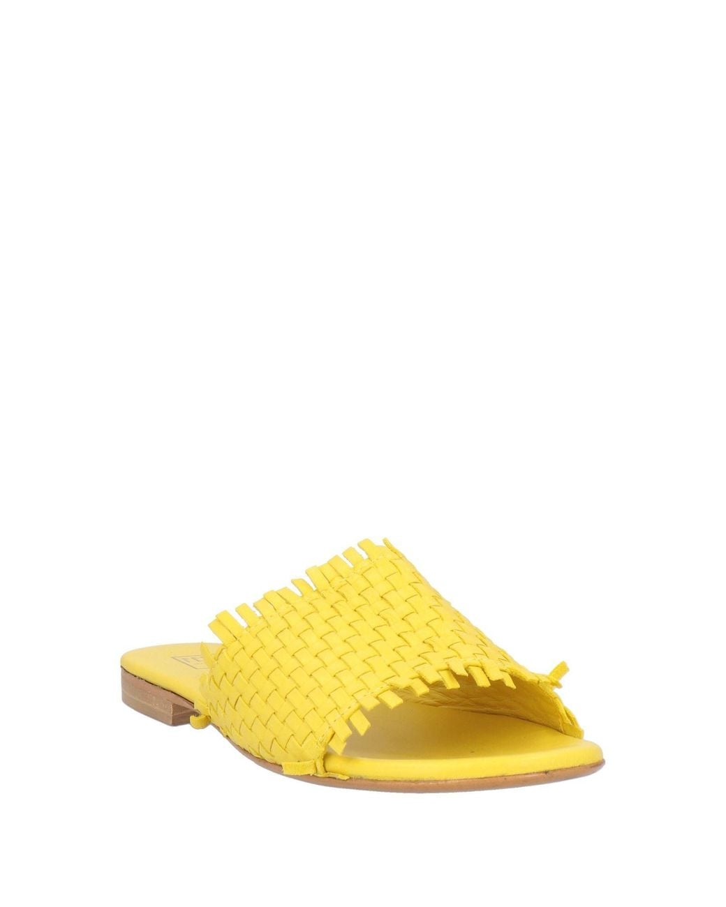 Fedeli Yellow Sandals Leather