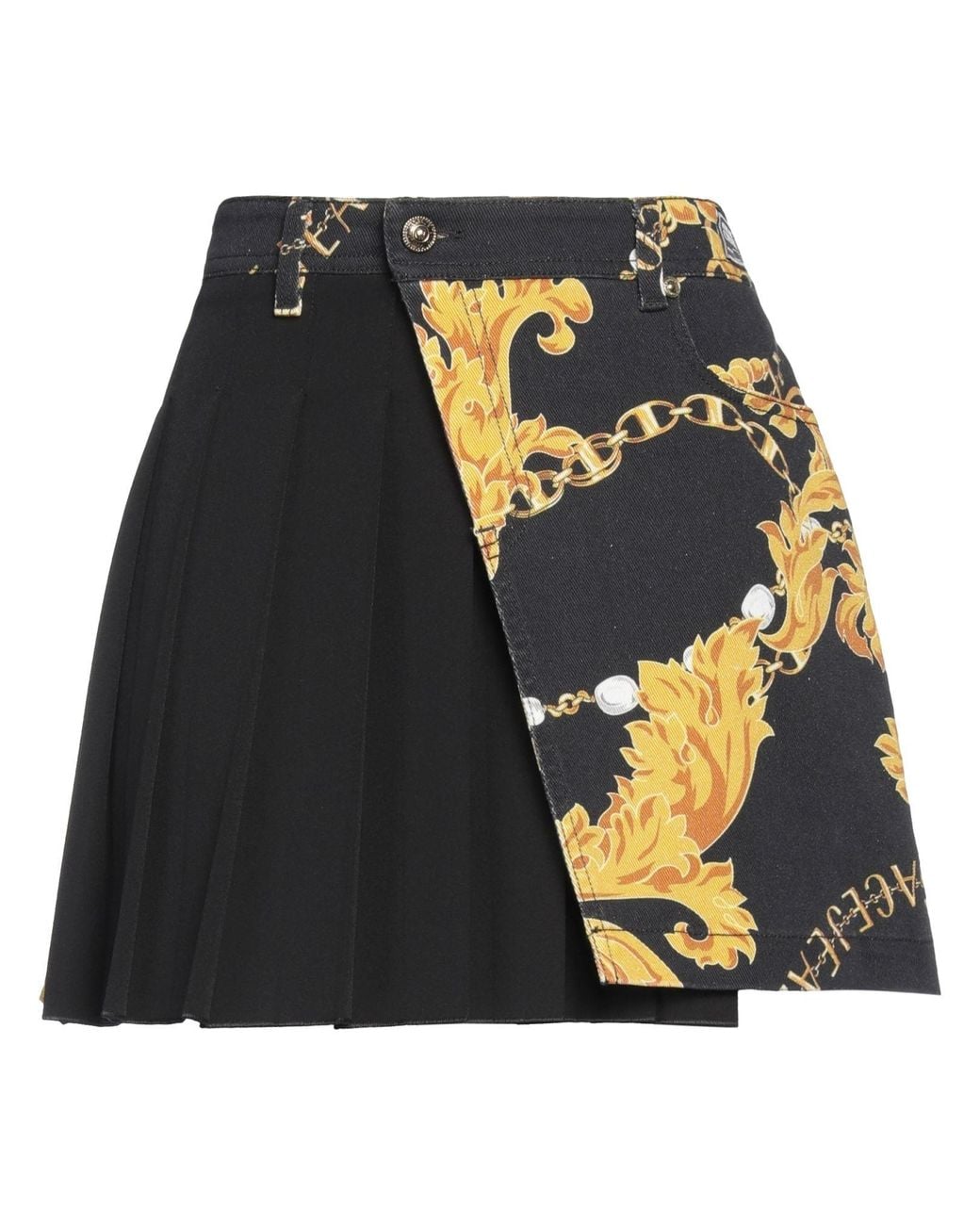 Versace Jeans Couture Black Denim Skirt