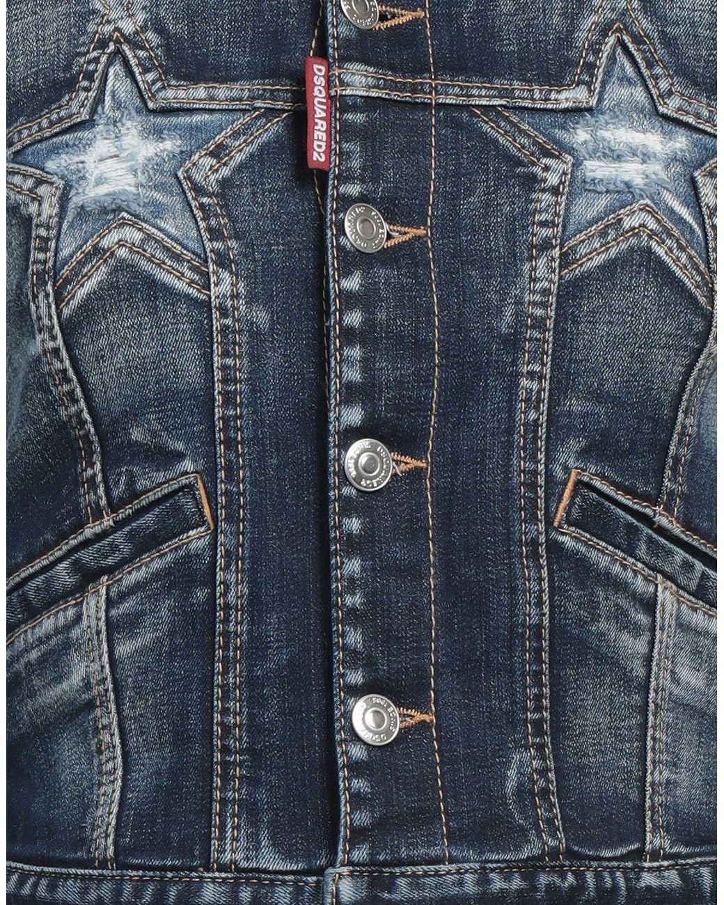 DSquared² Blue Denim Outerwear