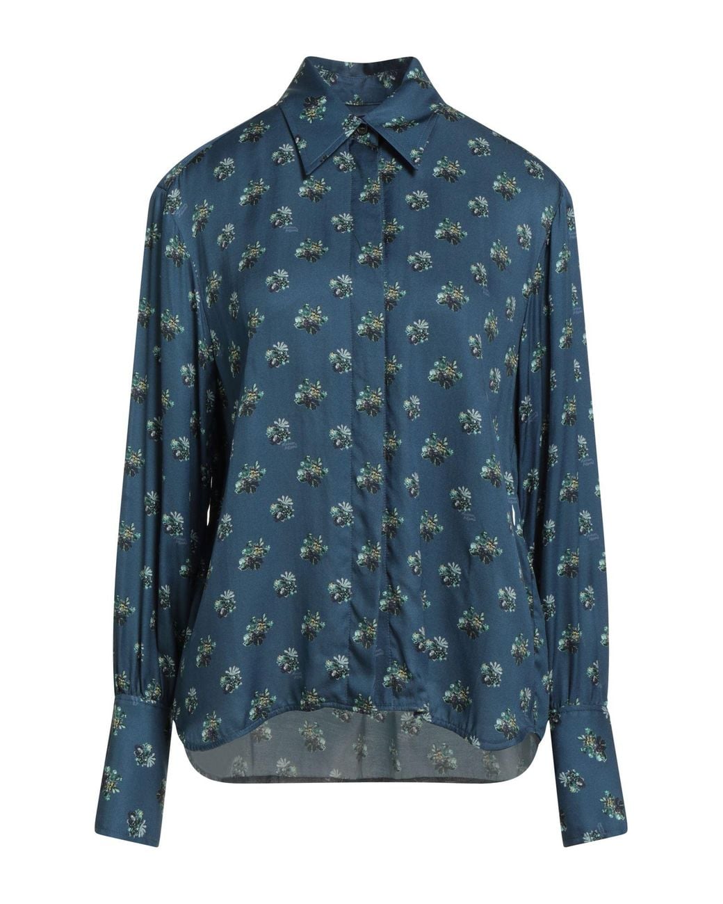Maison Kitsuné Blue Shirt Viscose