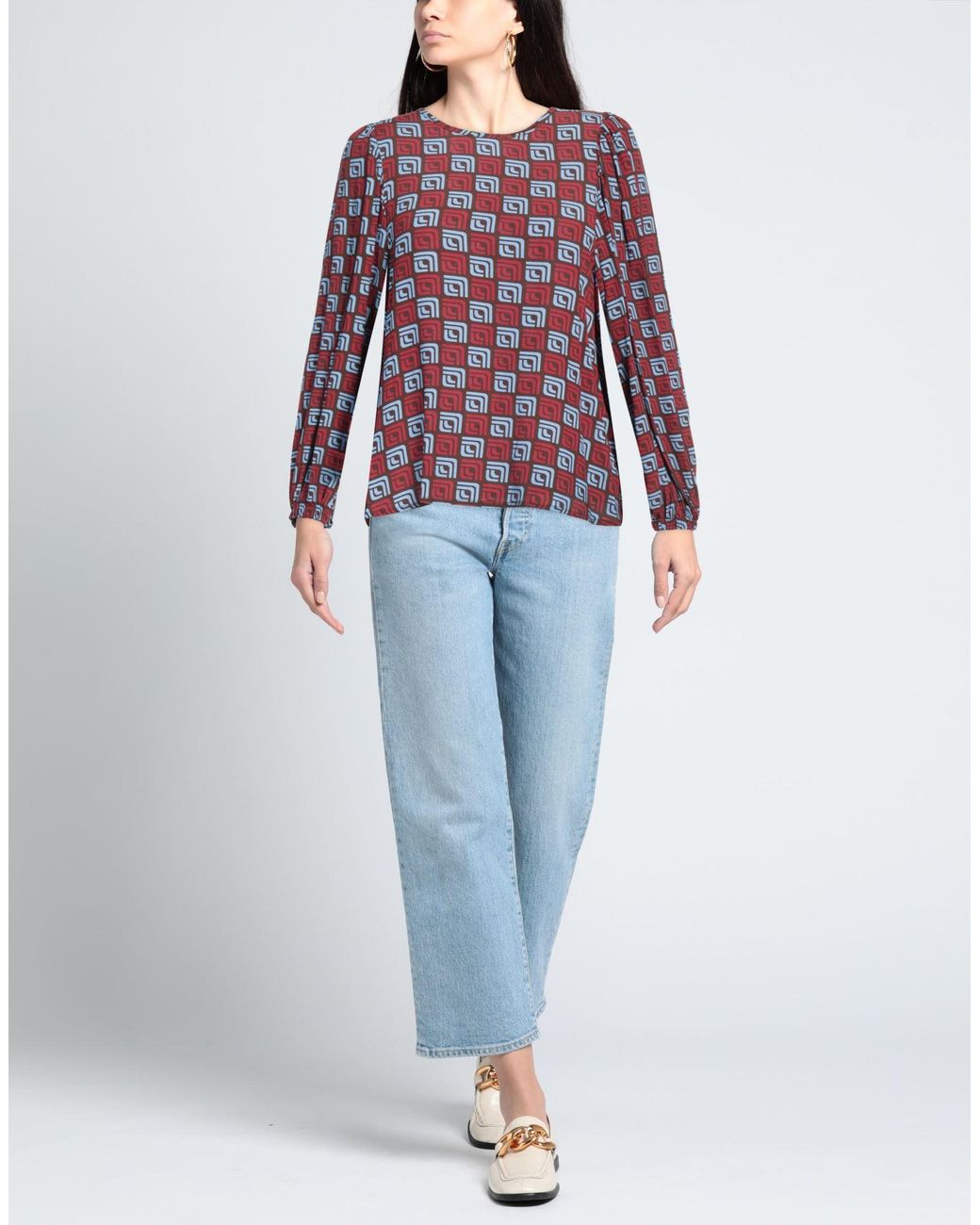 MÊME ROAD Red Top Viscose