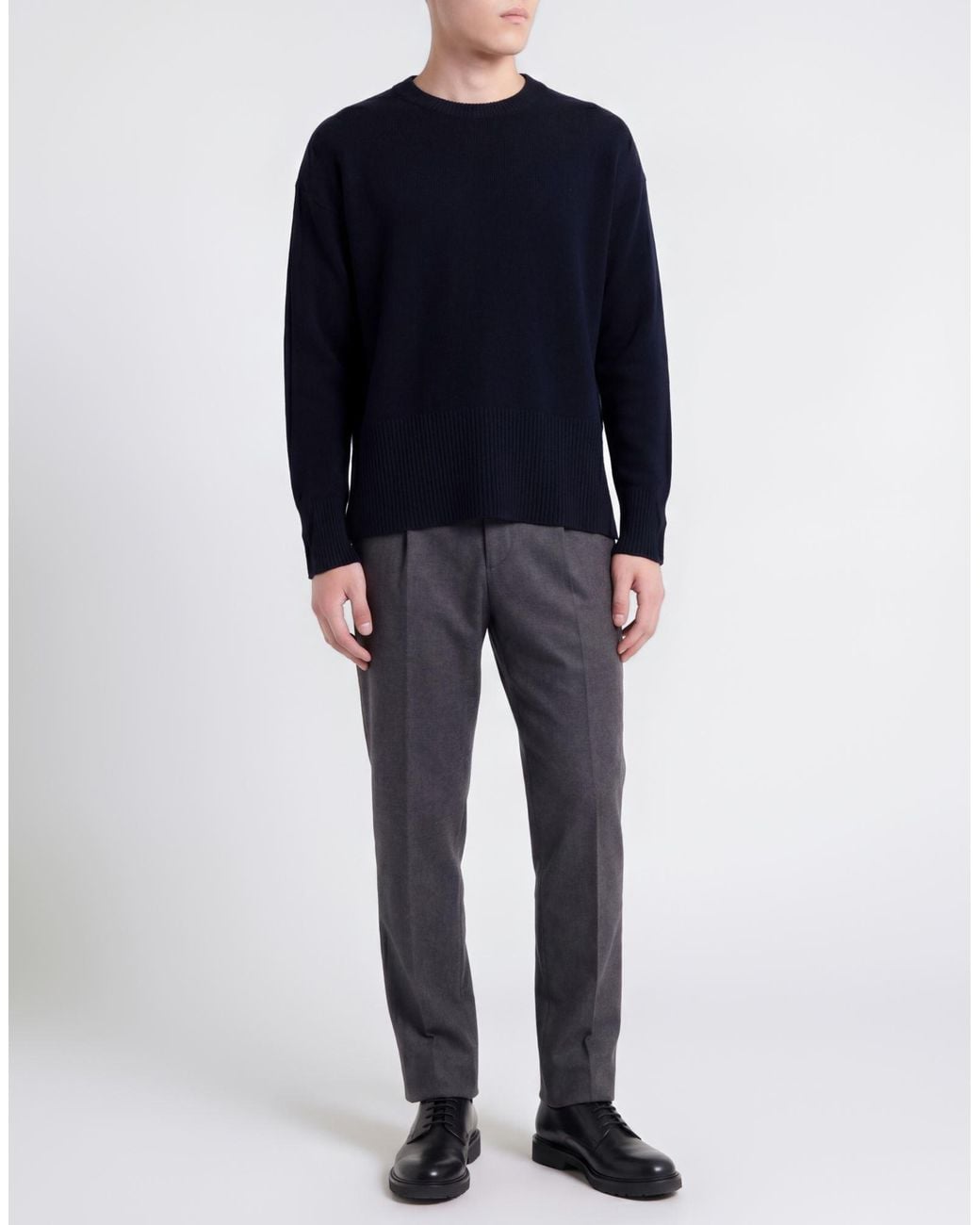 Roberto Collina Blue Sweater Merino Wool, Cashmere for men