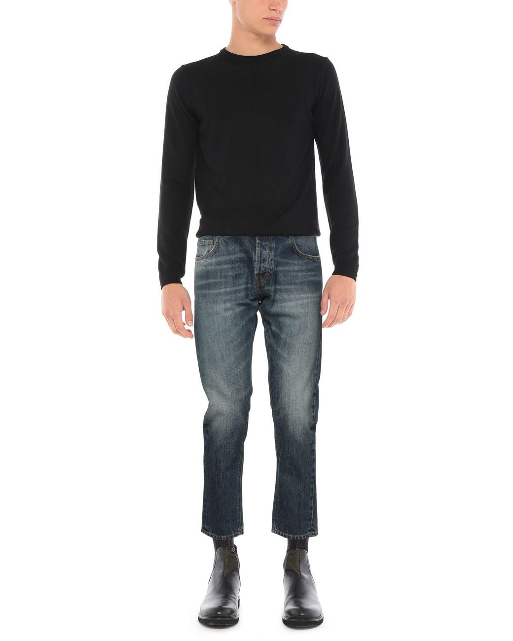 Gaelle Paris Blue Denim Pants for men