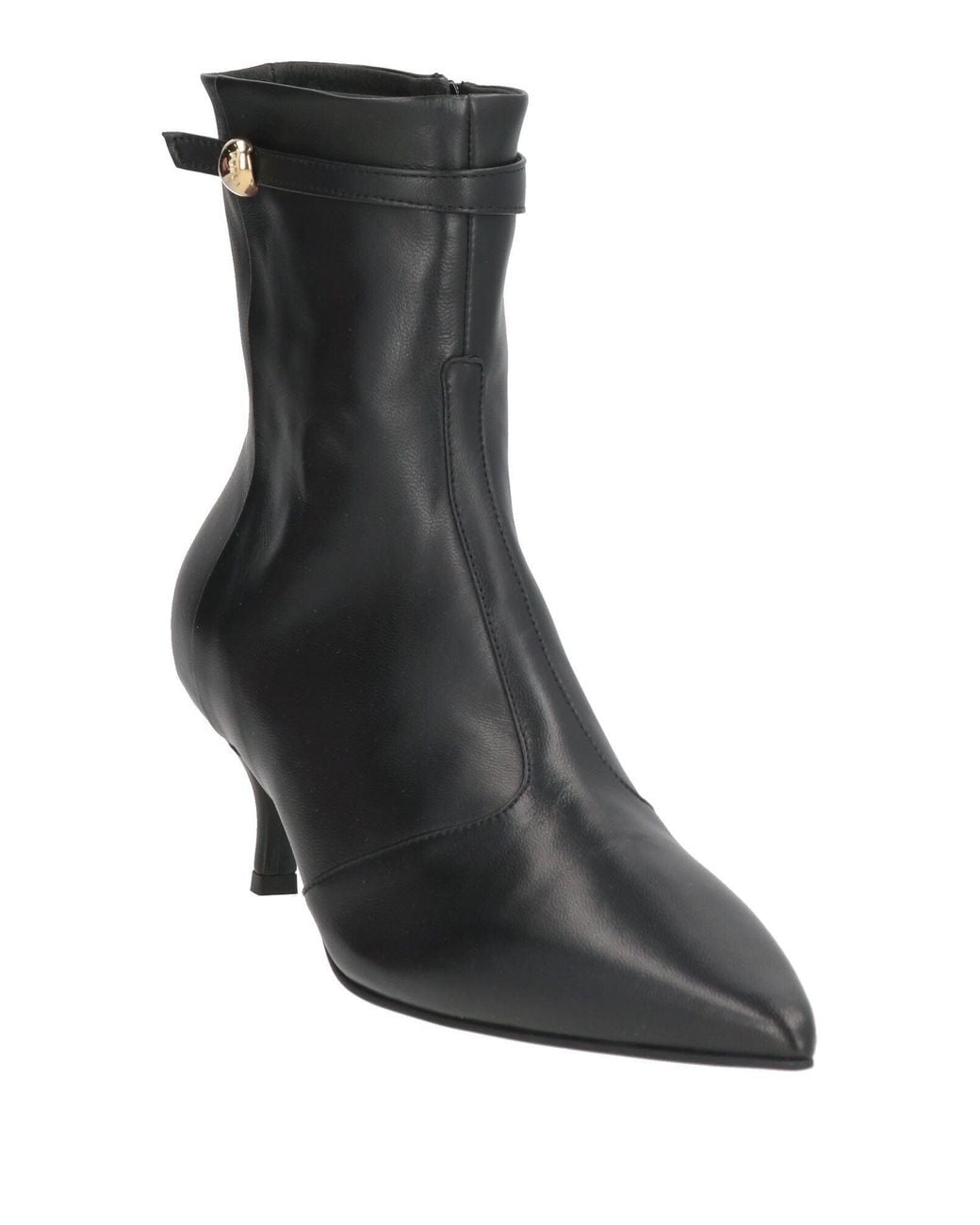 Furla Black Ankle Boots Leather