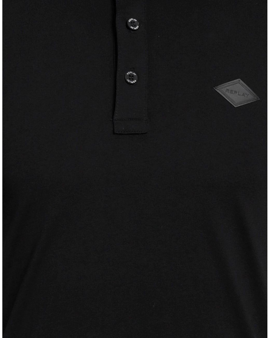 Replay Polo Shirt in Black for Men | Lyst