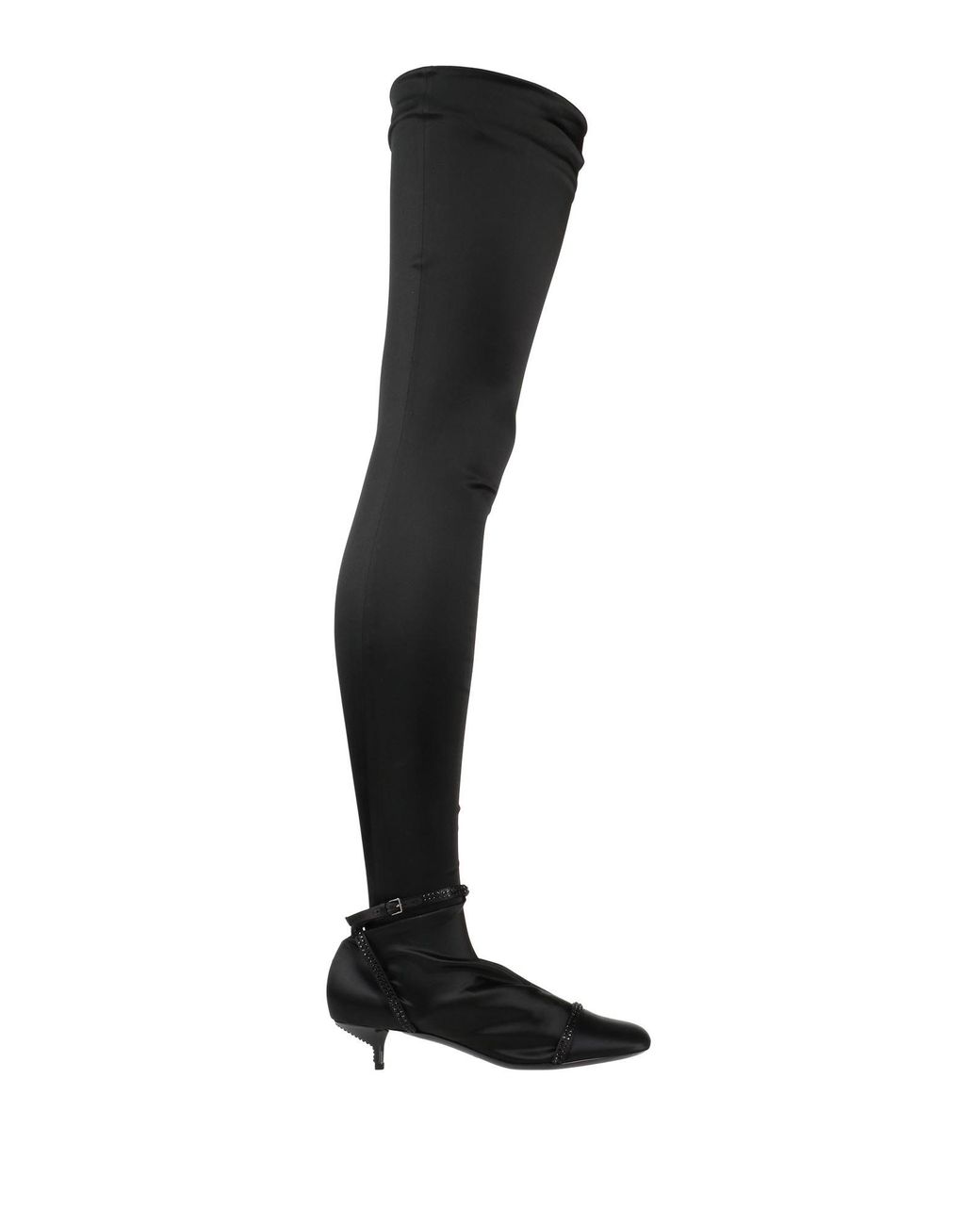 Emporio Armani Knee Boots in Black | Lyst