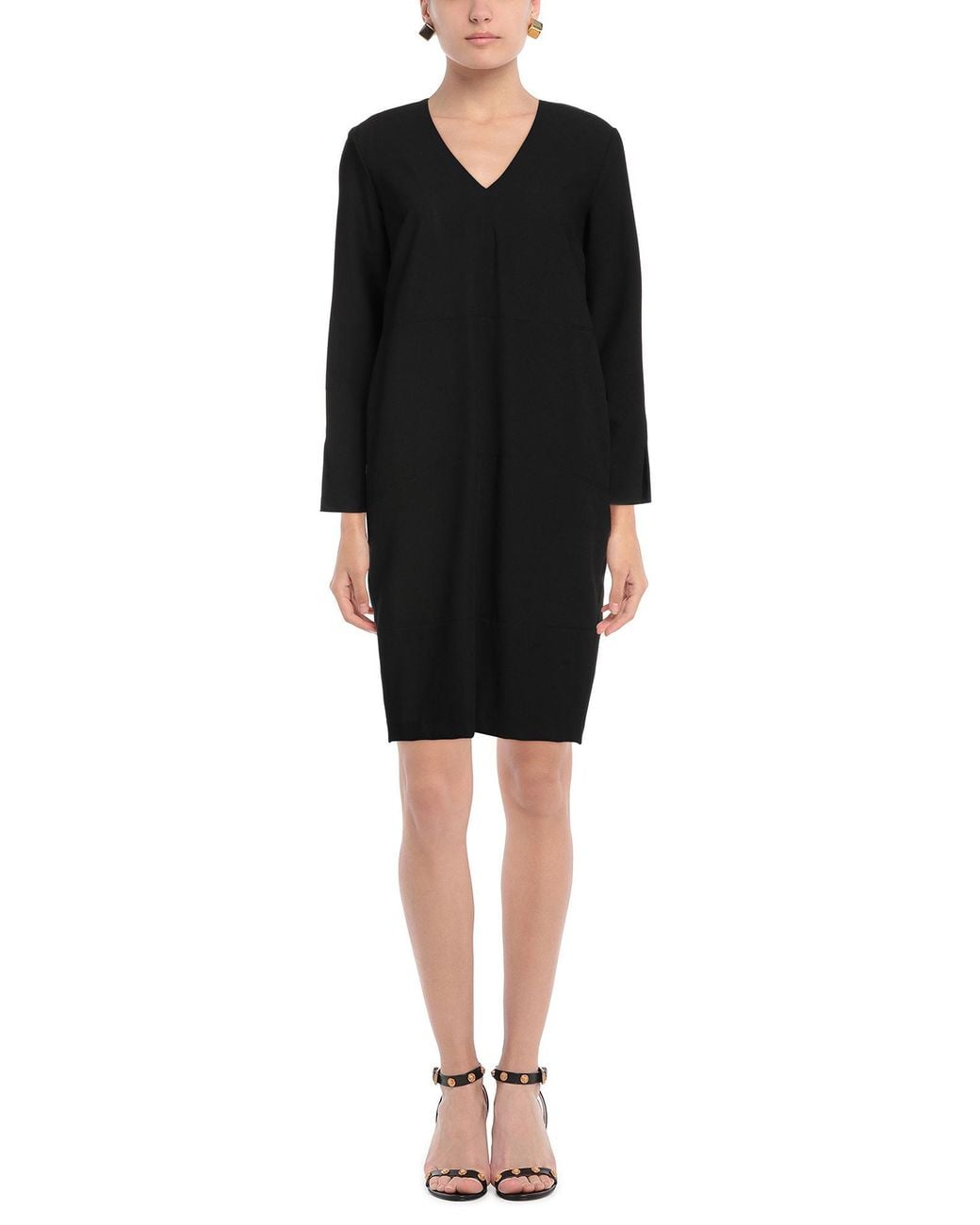 Manila Grace Black Mini Dress