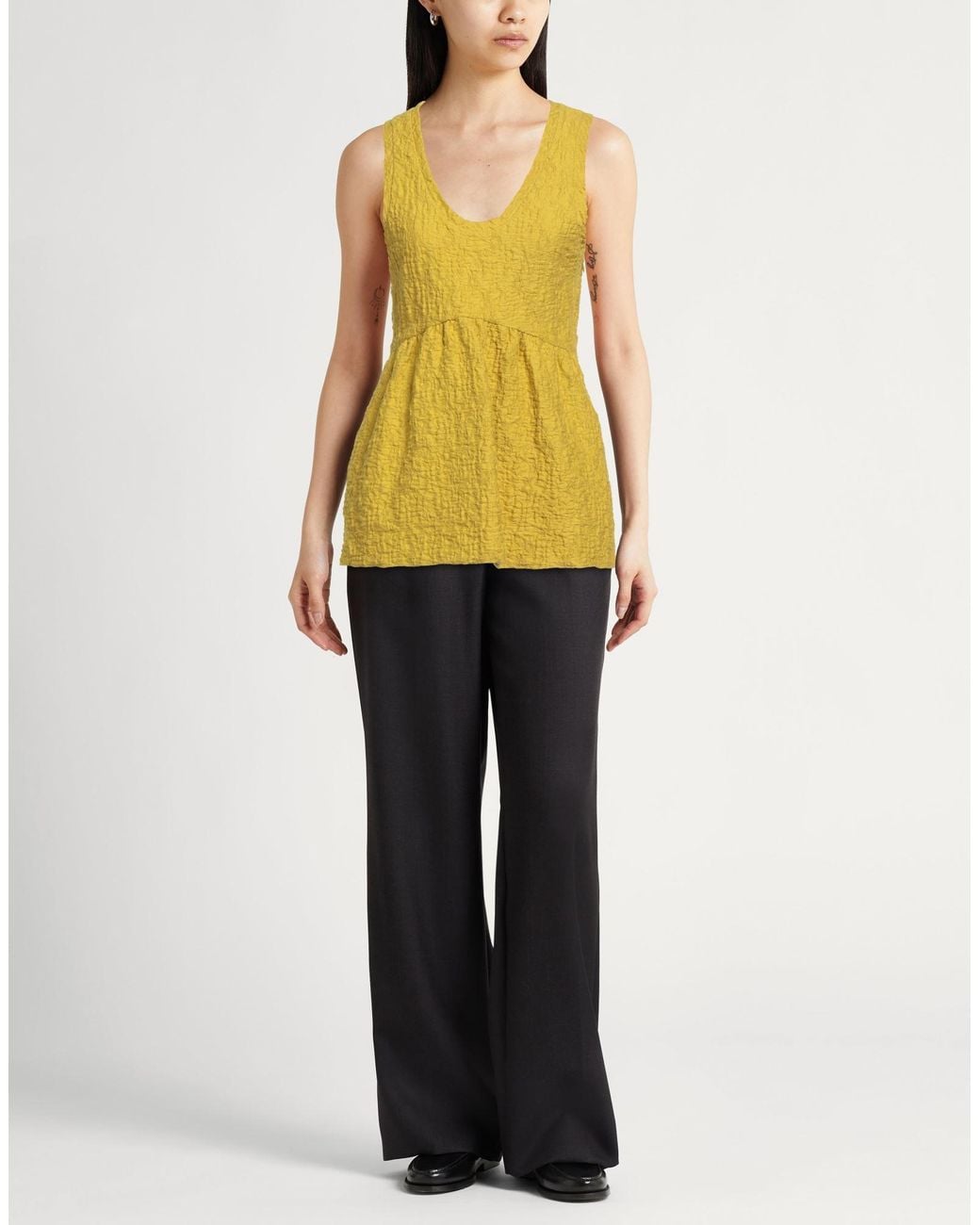Jil Sander Yellow Tops