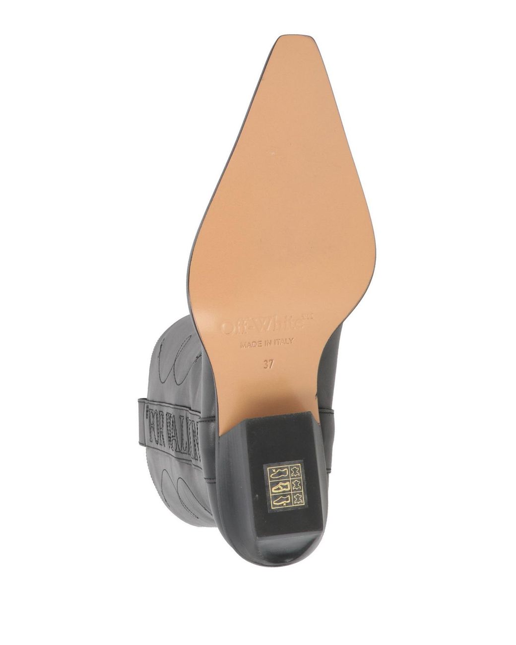 Off-White c/o Virgil Abloh Black Boot Leather