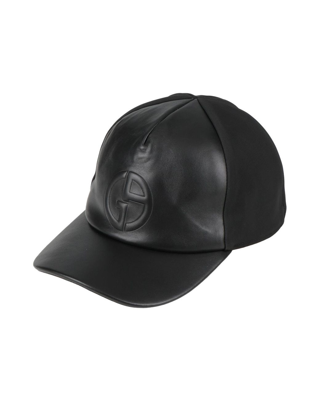 Armani sale leather cap