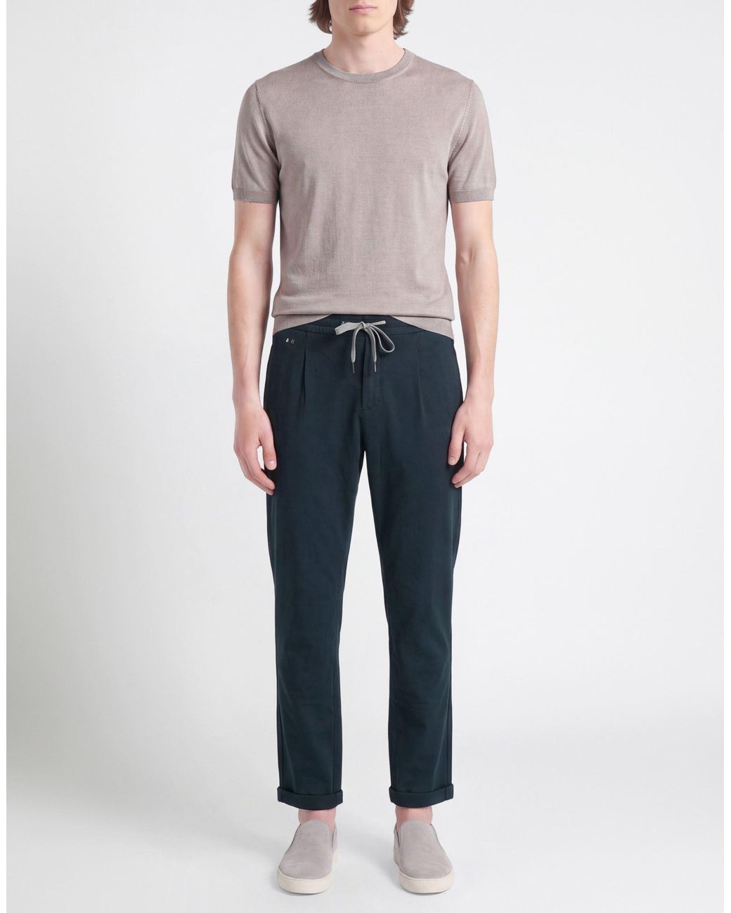 Tramarossa Blue Pants Cotton, Elastane for men