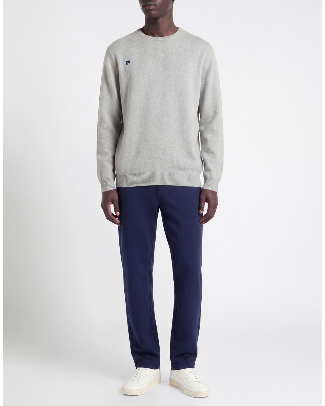 PANGAIA Gray Sweater Recycled Cashmere, Recycled Wool for men