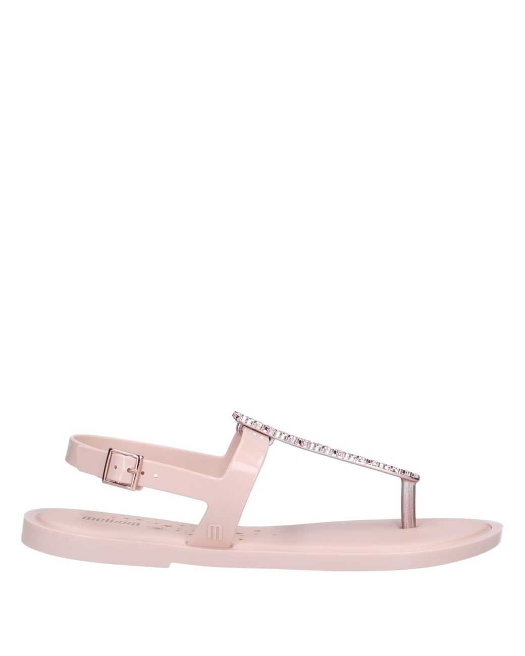 pink toe post sandals