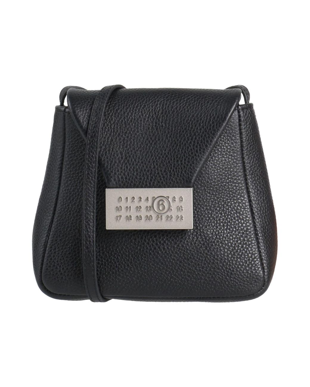 MM6 by Maison Margiela Black Cross-Body Bag Calfskin