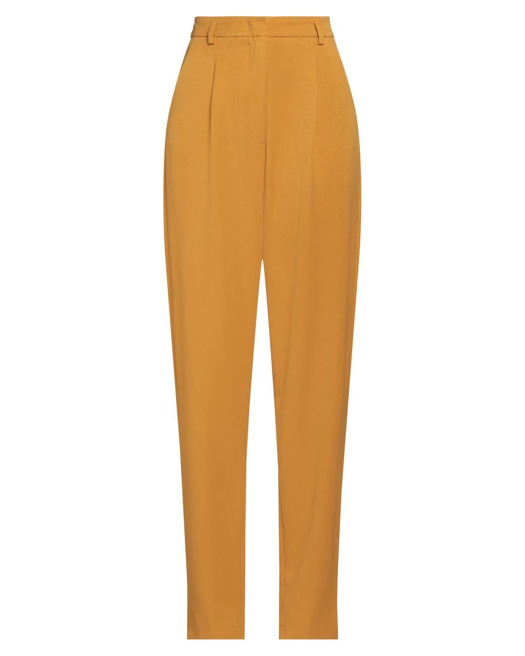 Liu Jo Orange Pants Polyester, Viscose, Elastane