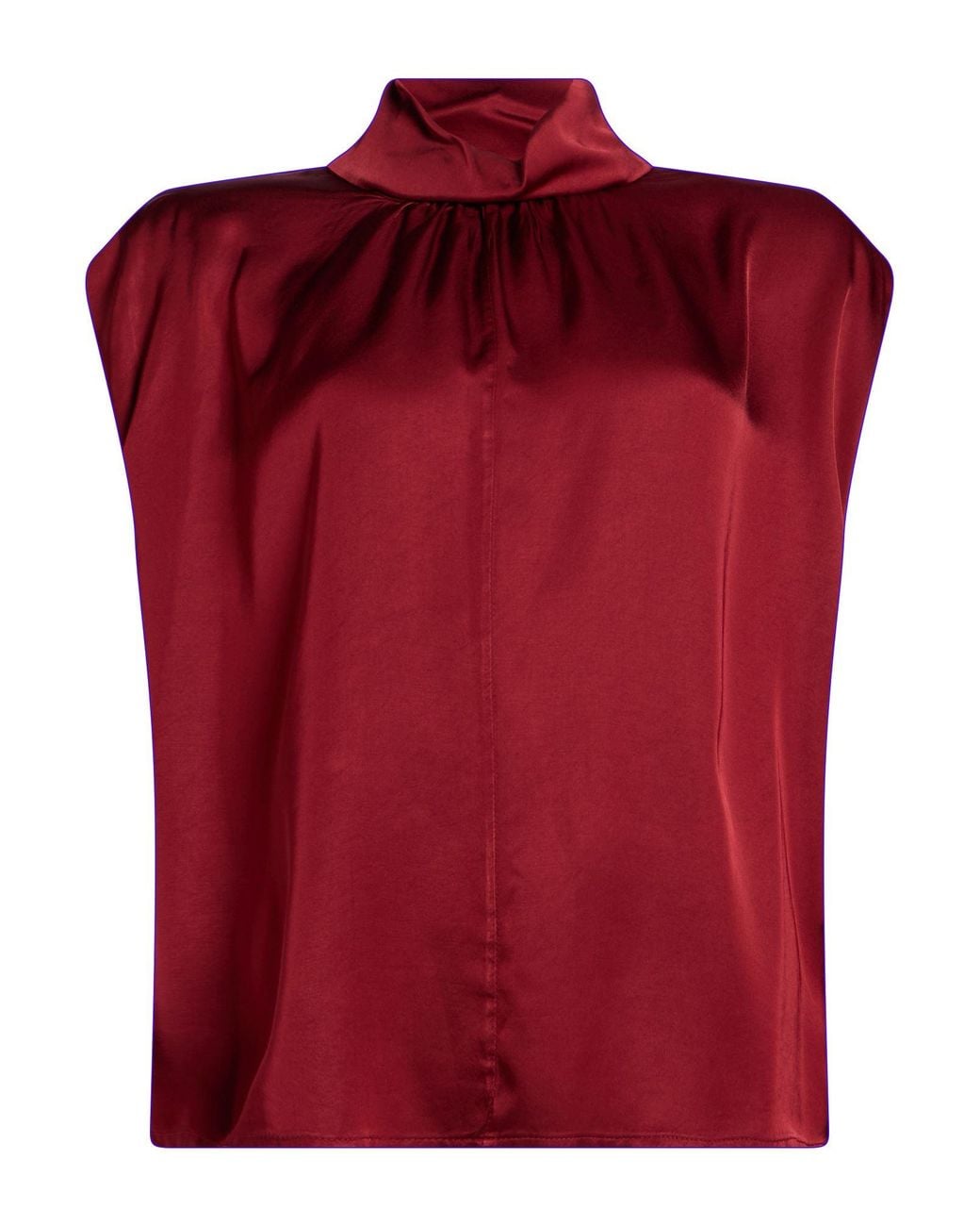 Manila Grace Red Burgundy Top Viscose