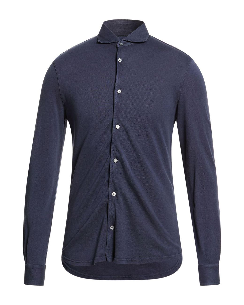 Fedeli Blue Shirt Cotton for men