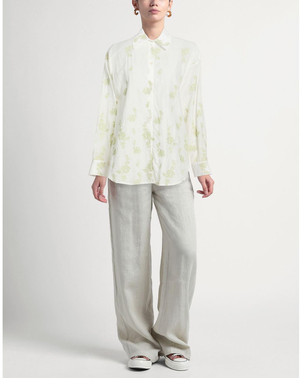 19.70 Nineteen Seventy White Shirt Cotton, Polyester
