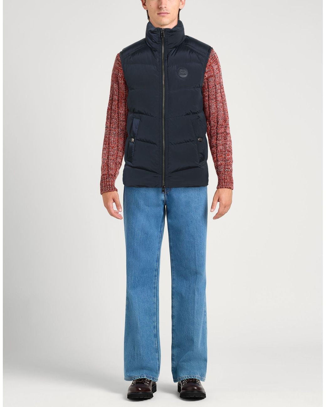 Woolrich Blue Midnight Vest Polyamide, Elastane for men