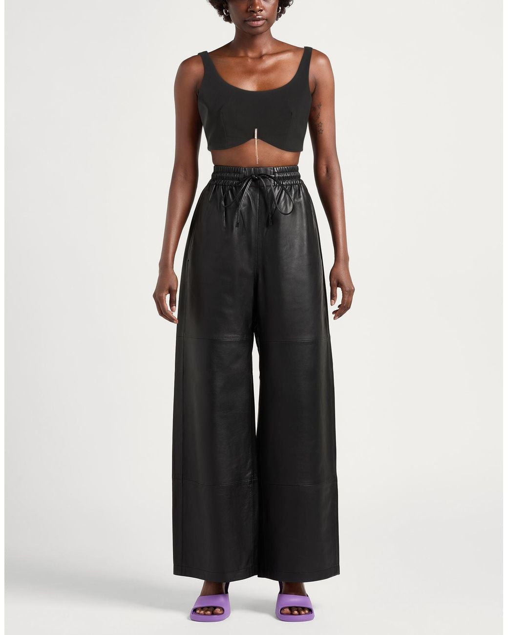 Relish Black Top Polyester, Elastane