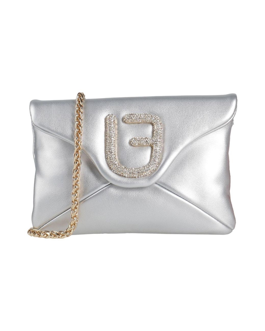La Fille Des Fleurs Gray Clutch