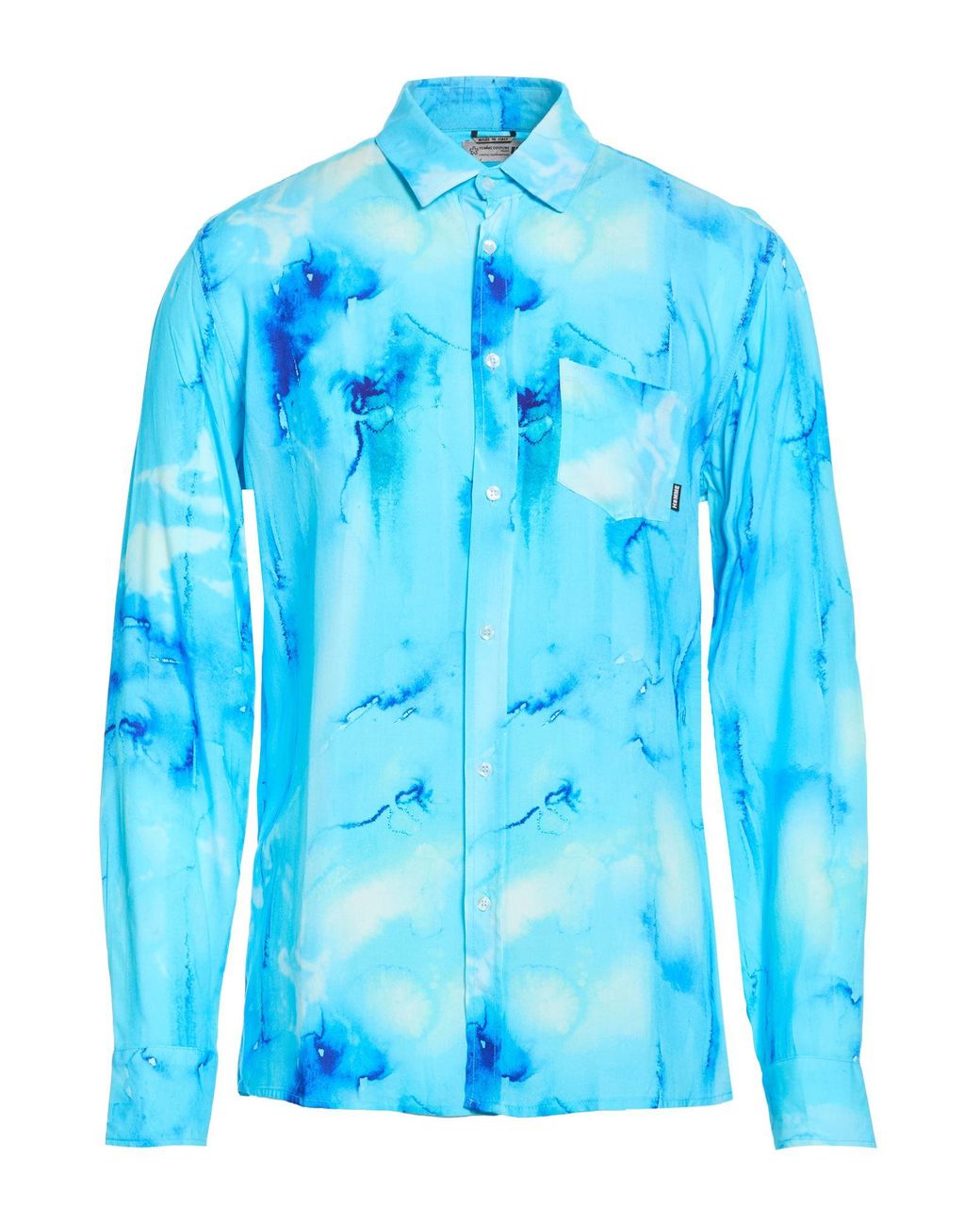Daniele Alessandrini Blue Shirt Viscose for men