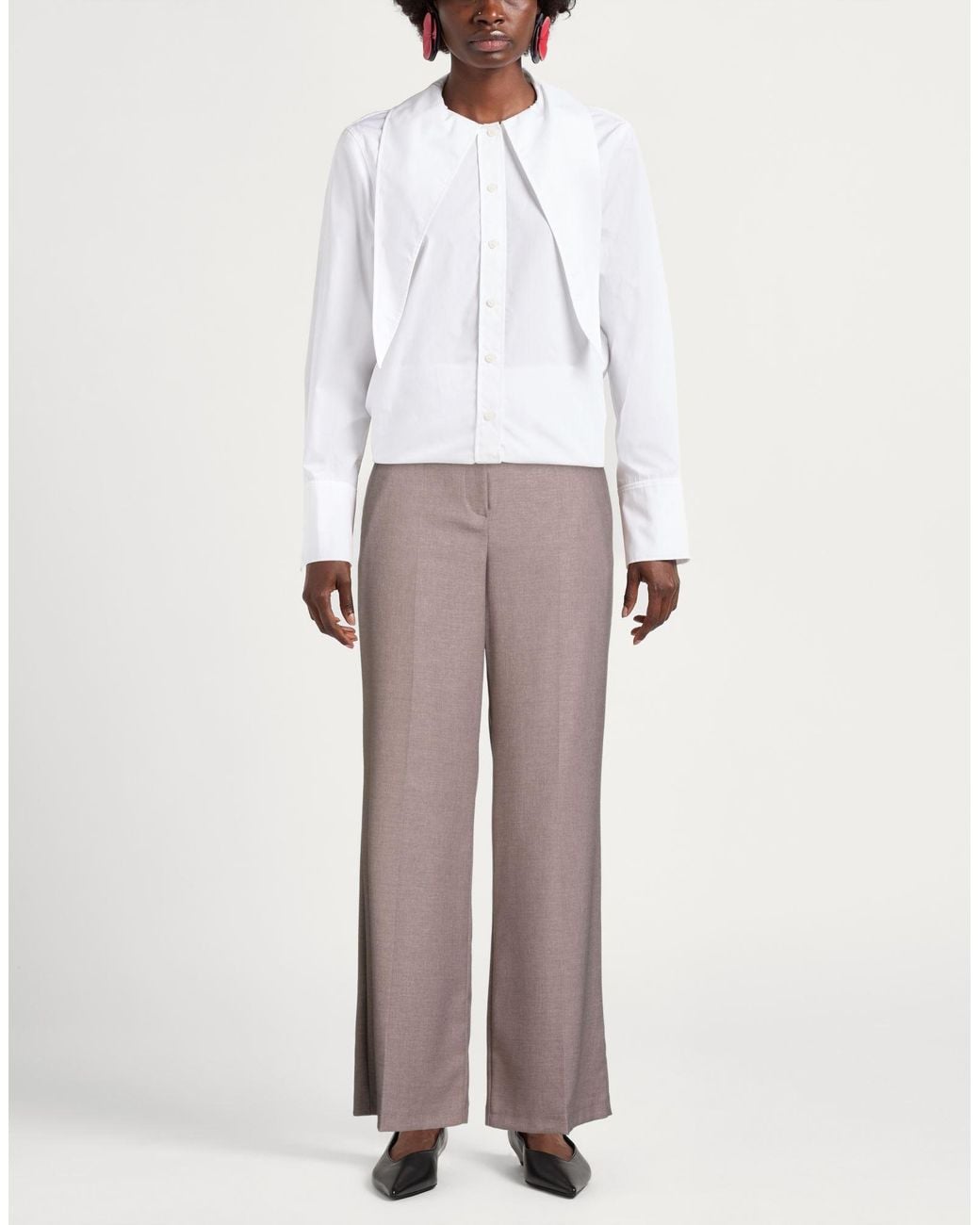 Kaos Brown Pants Polyester