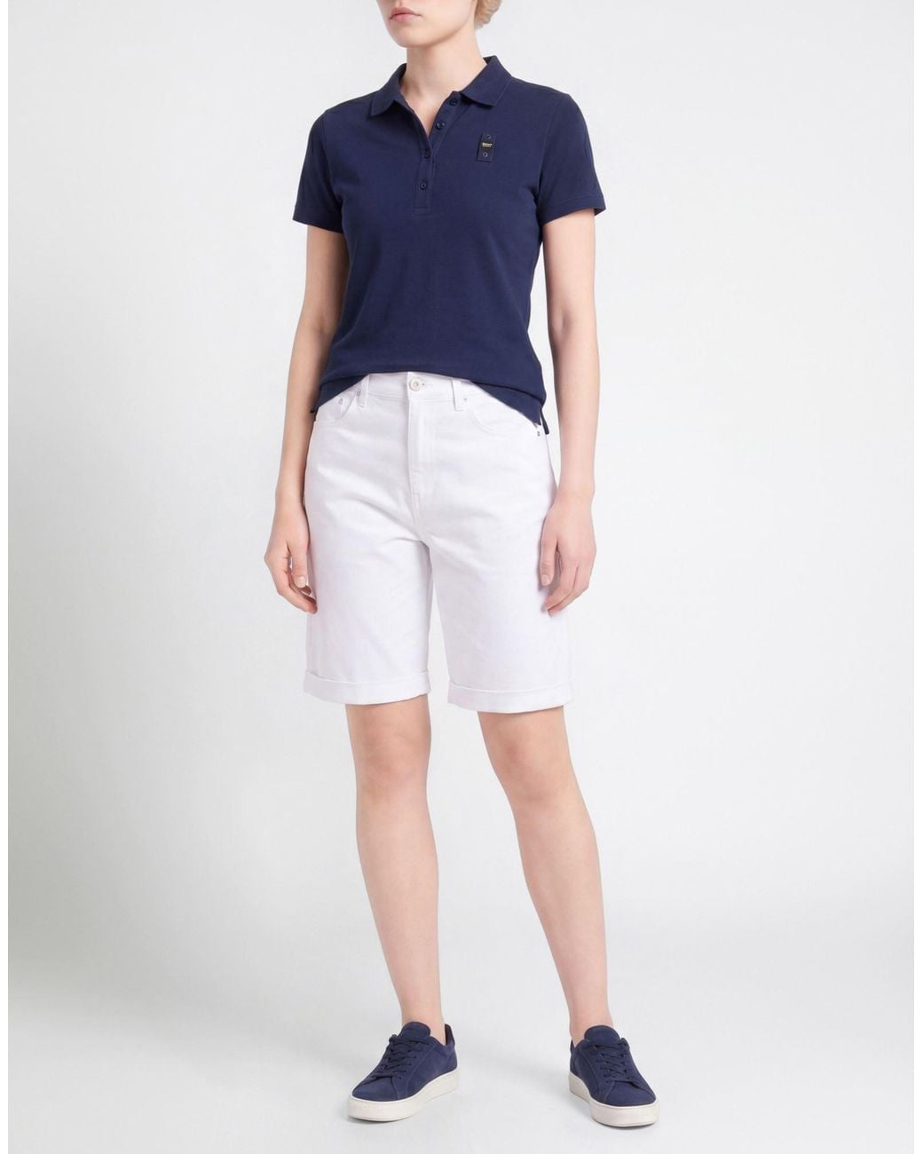 Blauer Blue Shorts & Bermuda Shorts Cotton, Elastane