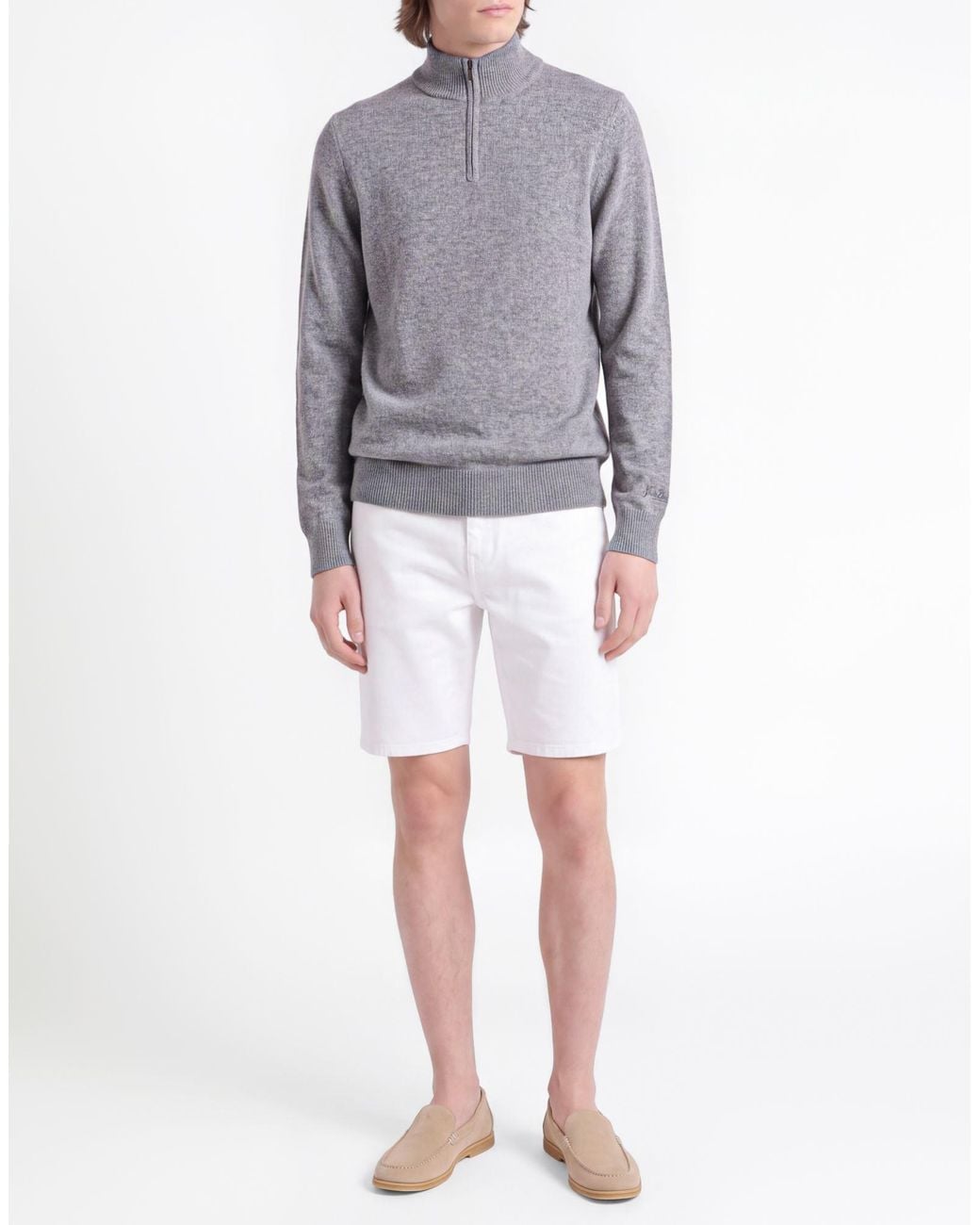 Mc2 Saint Barth Gray Turtleneck for men