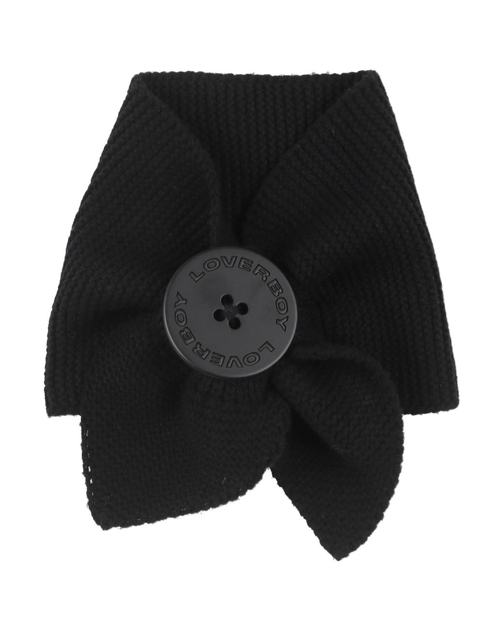 Charles Jeffrey Black Scarf Lambswool, Nylon for men