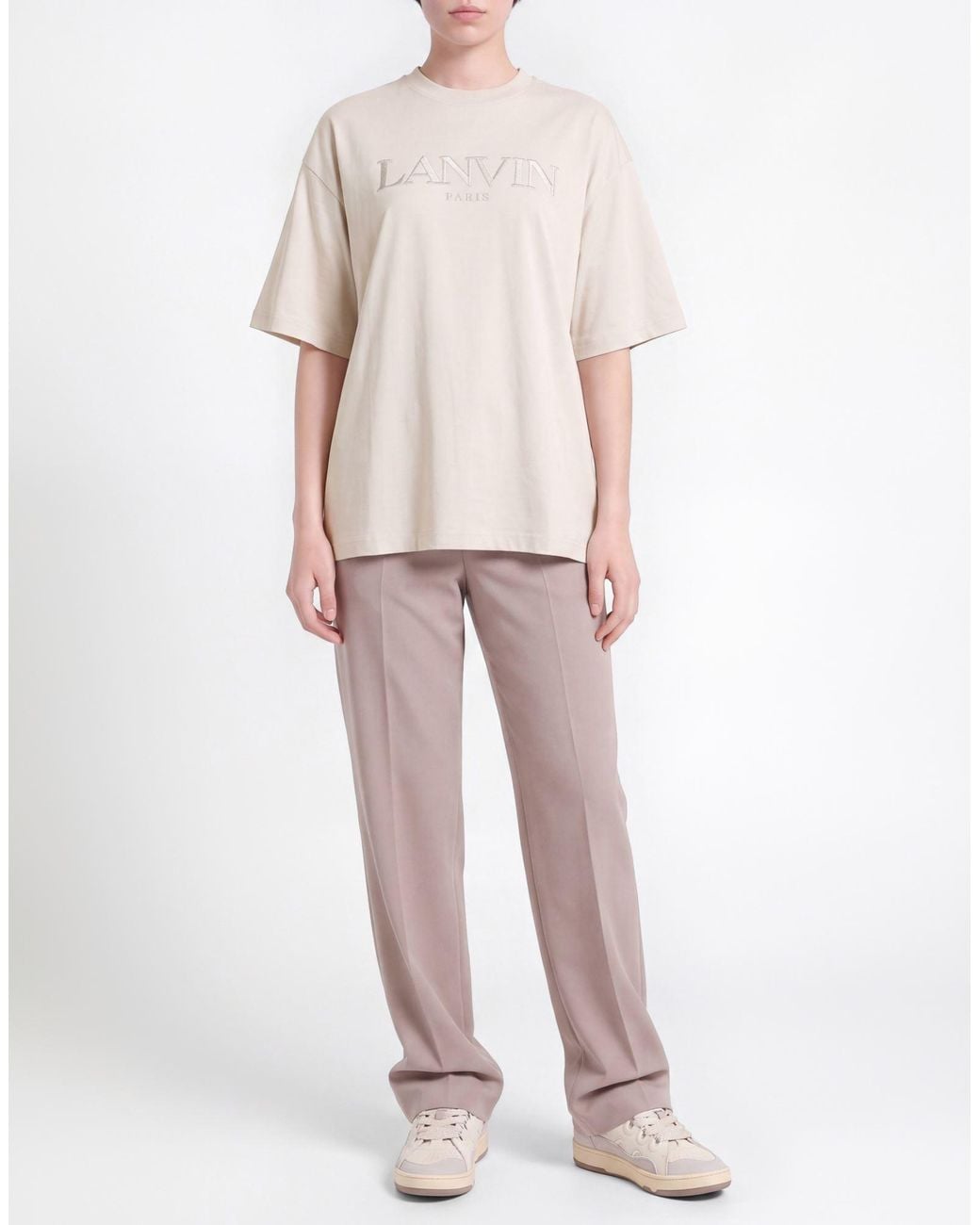 Lanvin White T-Shirt Cotton, Recycled Polyester