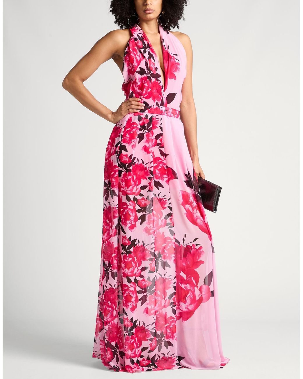 La Petite Robe Di Chiara Boni Pink Fuchsia Maxi Dress Polyester