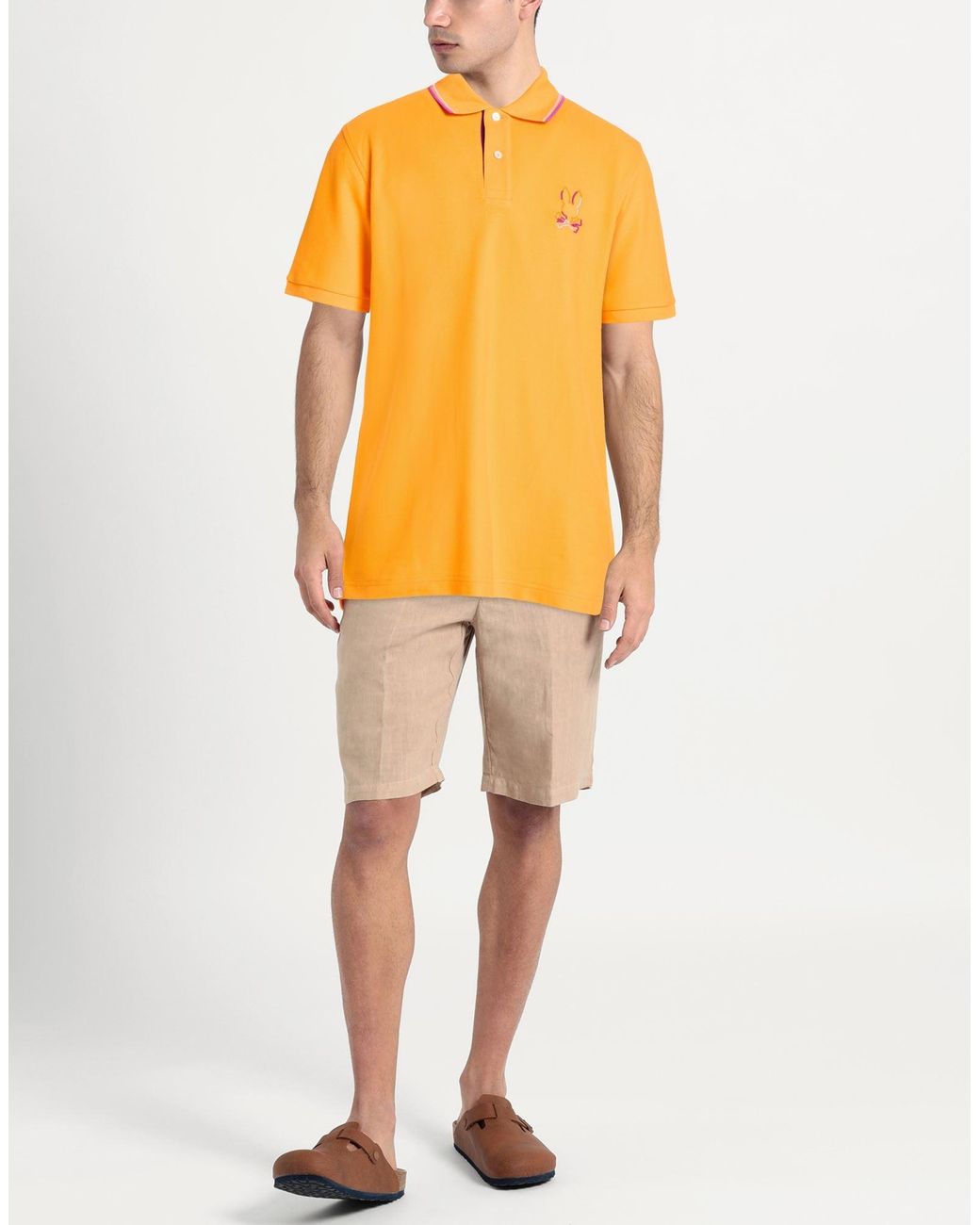 Psycho Bunny Yellow Polo Shirts for men
